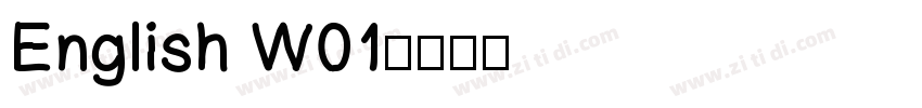 English W01字体转换